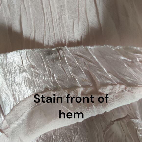 Komarov 2-Piece Hanky Hem Midi Dress & Chiffon Jacket Pink Beaded Neck Size S - Picture 11 of 16